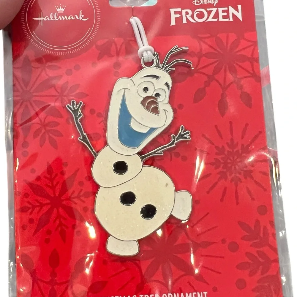 Disney Frozen Olaf Ornament with Red‎ and White Accents